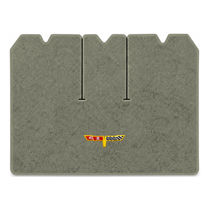 Illustration of 1978 Chevrolet Corvette cargo mat with the #12 Corvette Flags logo in Essex 1053A...