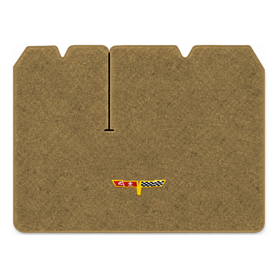 Illustration of 1982 Chevrolet Corvette cargo mat with the #12 Corvette Flags logo in Essex 1054A...