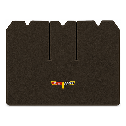 Illustration of 1977 Chevrolet Corvette cargo mat with the #12 Corvette Flags logo in Essex 1060A...