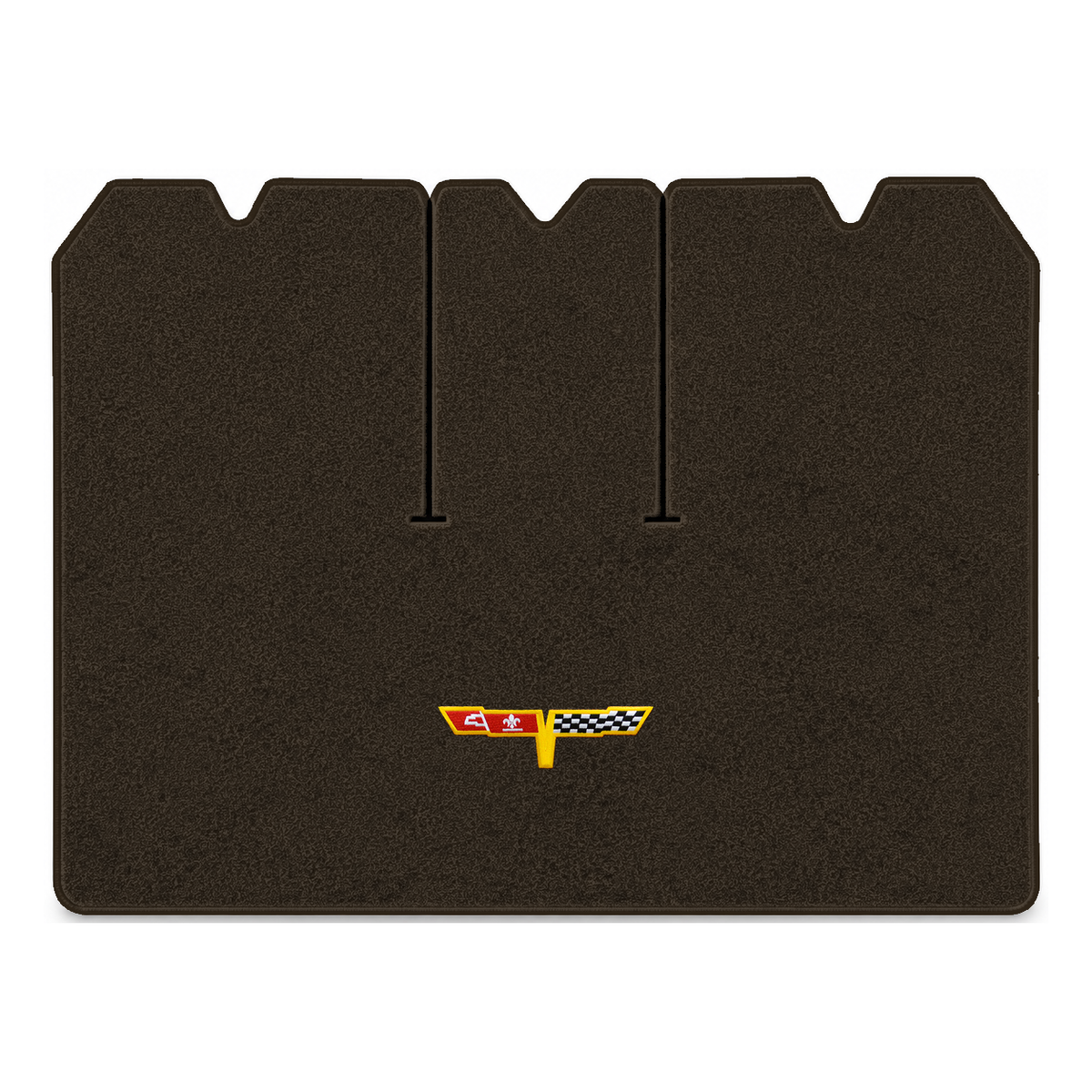 Illustration of 1978 Chevrolet Corvette cargo mat with the #12 Corvette Flags logo in Essex 1060A...