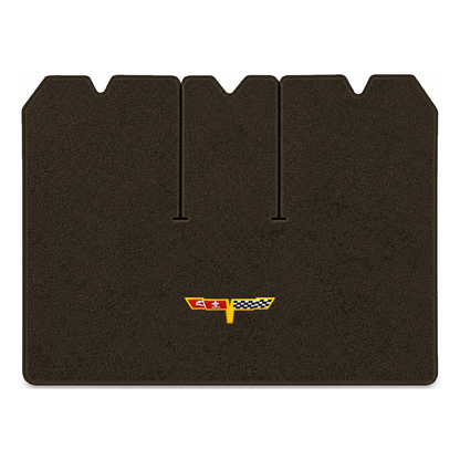 Illustration of 1978 Chevrolet Corvette cargo mat with the #12 Corvette Flags logo in Essex 1060A...