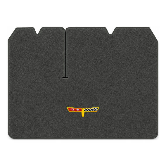 Illustration of 1982 Chevrolet Corvette cargo mat with the #12 Corvette Flags logo in Essex 1068A...