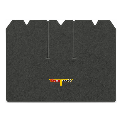 Illustration of 1978 Chevrolet Corvette cargo mat with the #12 Corvette Flags logo in Essex 1068A...