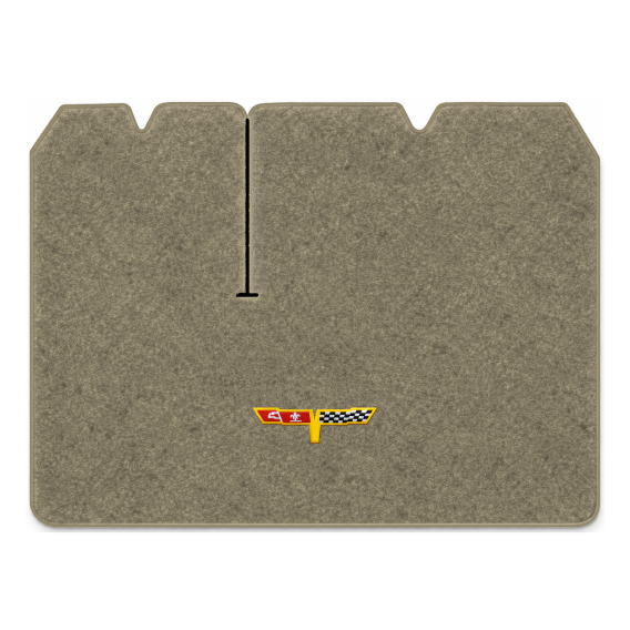 Illustration of 1982 Chevrolet Corvette cargo mat with the #12 Corvette Flags logo in Essex 1076A...