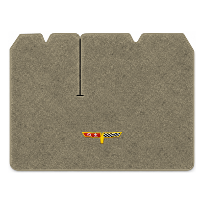 Illustration of 1982 Chevrolet Corvette cargo mat with the #12 Corvette Flags logo in Essex 1076A...