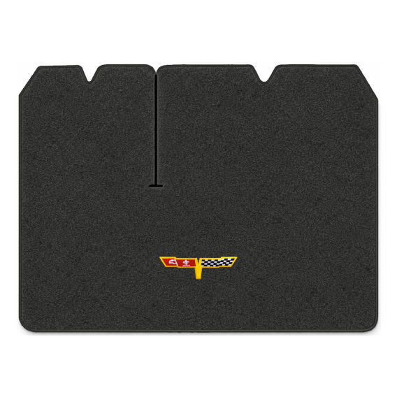 Illustration of 1982 Chevrolet Corvette cargo mat with the #12 Corvette Flags logo in Essex 1079A...