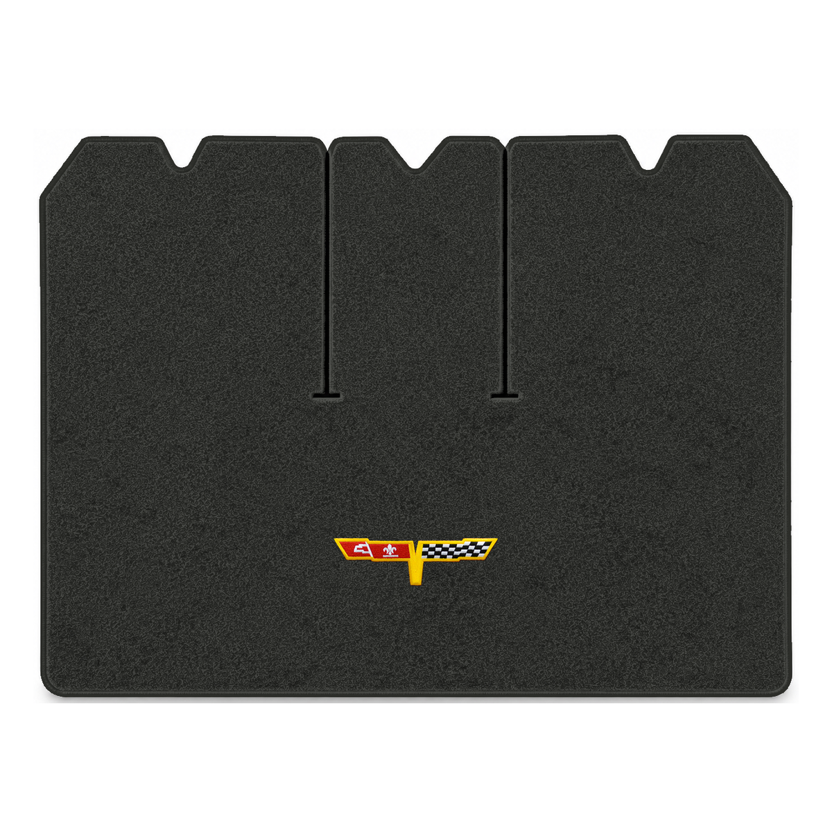 Illustration of 1978 Chevrolet Corvette cargo mat with the #12 Corvette Flags logo in Essex 1079A...