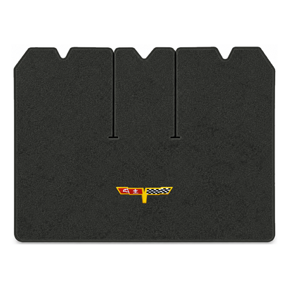 Illustration of 1978 Chevrolet Corvette cargo mat with the #12 Corvette Flags logo in Essex 1079A...