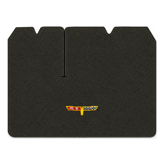 Illustration of 1982 Chevrolet Corvette cargo mat with the #12 Corvette Flags logo in Essex 1097A...