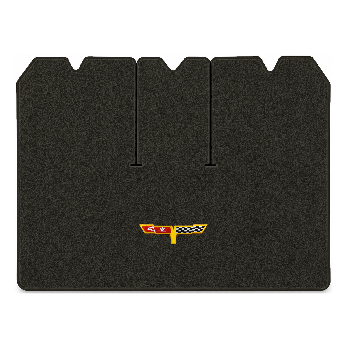 Illustration of 1978 Chevrolet Corvette cargo mat with the #12 Corvette Flags logo in Essex 1097A...