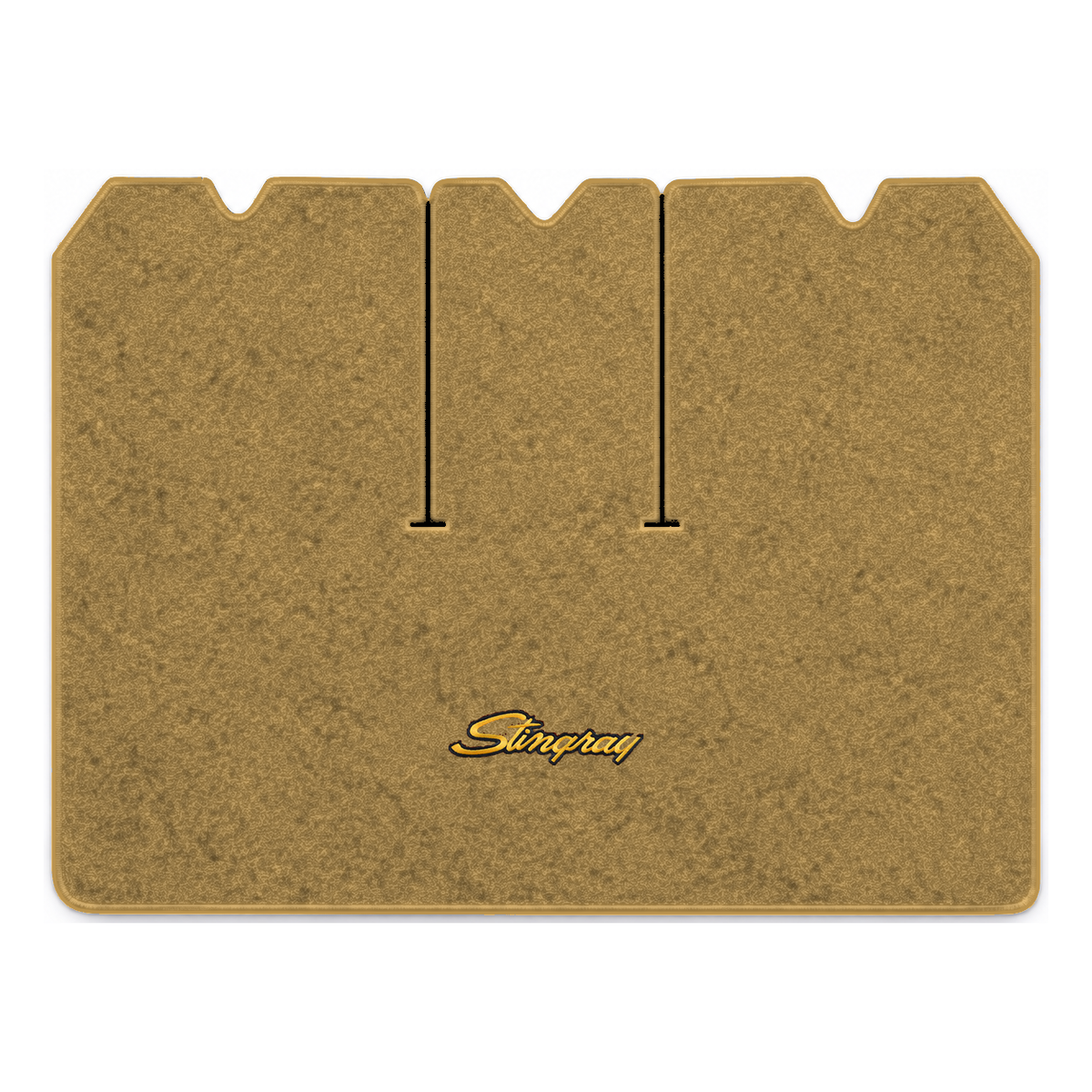 Illustration of 1970 Chevrolet Corvette cargo mat with the #13-P Stingray logo in Cutpile 7037 Do...