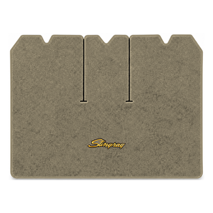 Illustration of 1976 Chevrolet Corvette cargo mat with the #13-P Stingray logo in Essex 1035A Bei...
