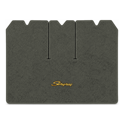 Illustration of 1976 Chevrolet Corvette cargo mat with the #13-P Stingray logo in Essex 1038A Lt ...
