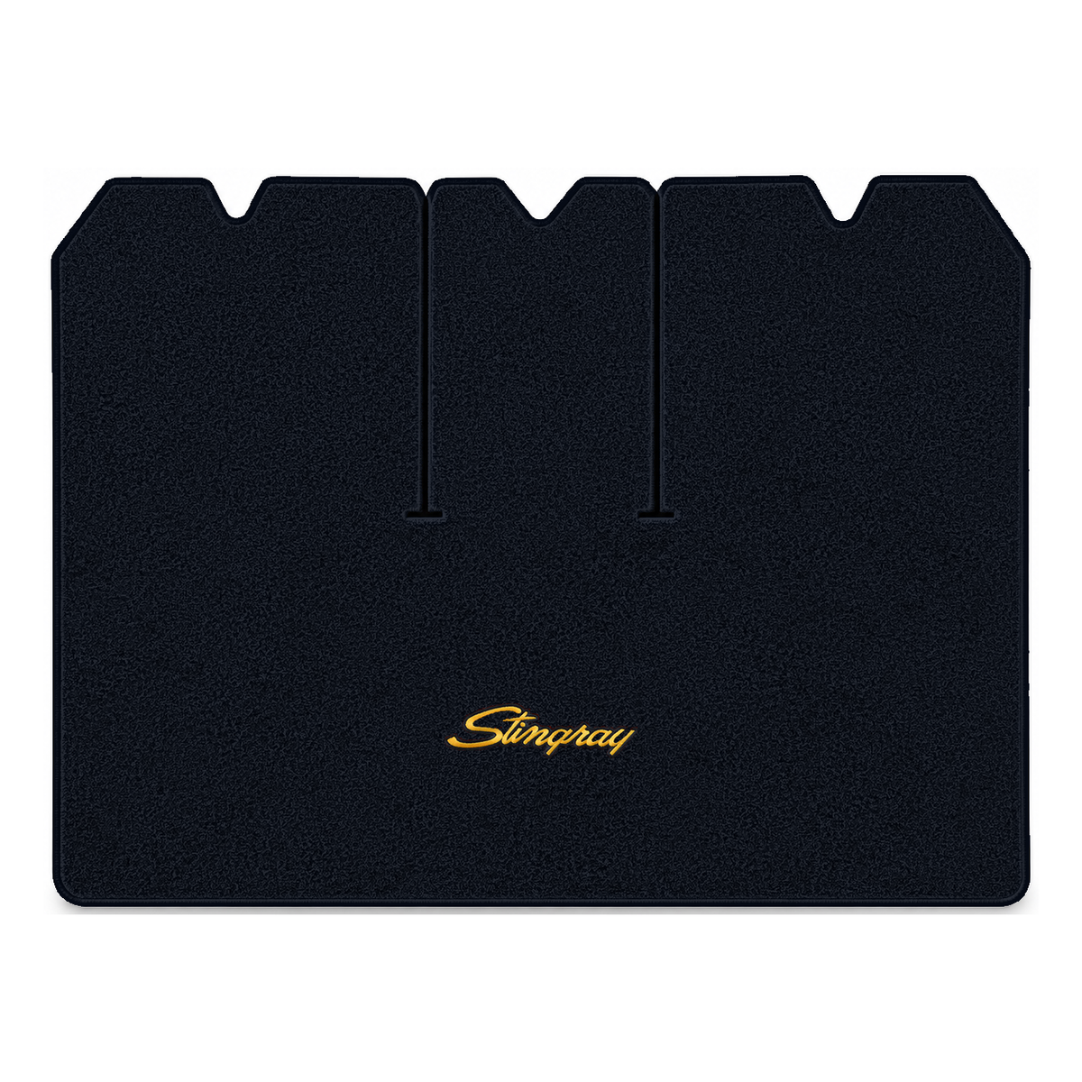 Illustration of 1972 Chevrolet Corvette cargo mat with the #13-P Stingray logo in Essex 1044A Mid...