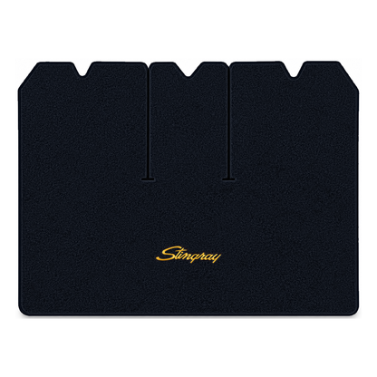 Illustration of 1972 Chevrolet Corvette cargo mat with the #13-P Stingray logo in Essex 1044A Mid...