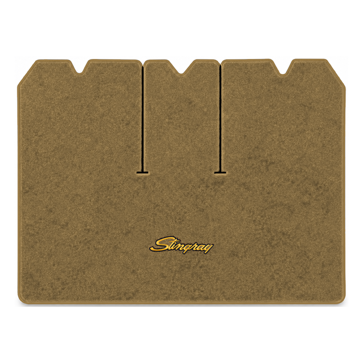 Illustration of 1972 Chevrolet Corvette cargo mat with the #13-P Stingray logo in Essex 1054A Car...