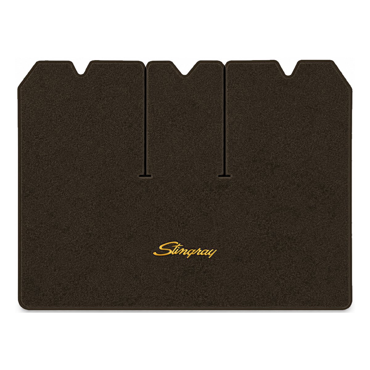 Illustration of 1976 Chevrolet Corvette cargo mat with the #13-P Stingray logo in Essex 1060A Bro...