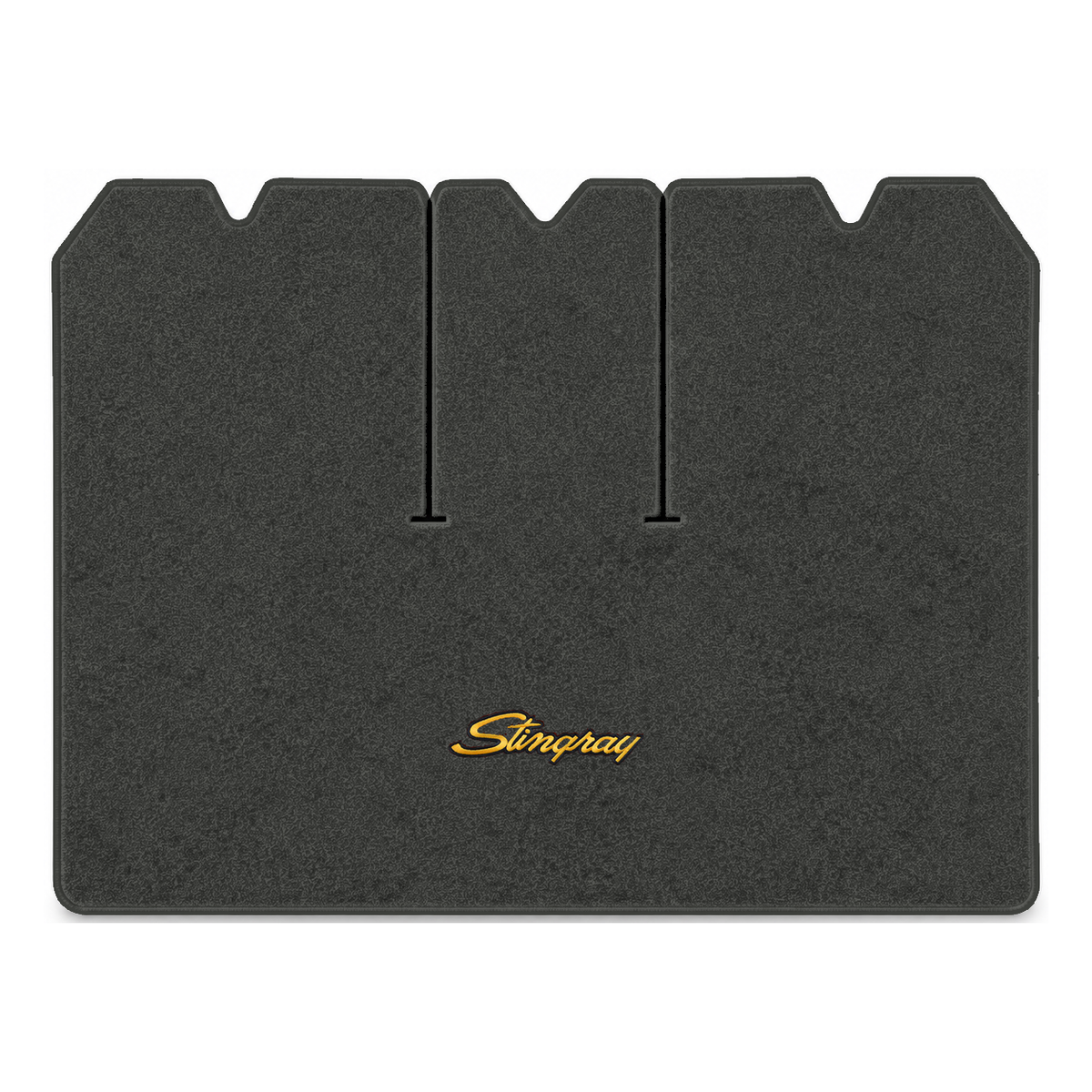 Illustration of 1976 Chevrolet Corvette cargo mat with the #13-P Stingray logo in Essex 1068A Med...