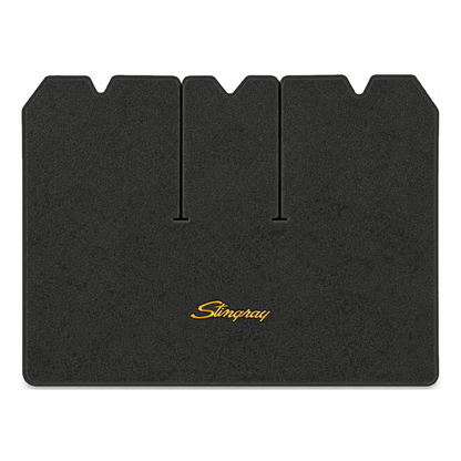 Illustration of 1976 Chevrolet Corvette cargo mat with the #13-P Stingray logo in Essex 1079A Dk ...