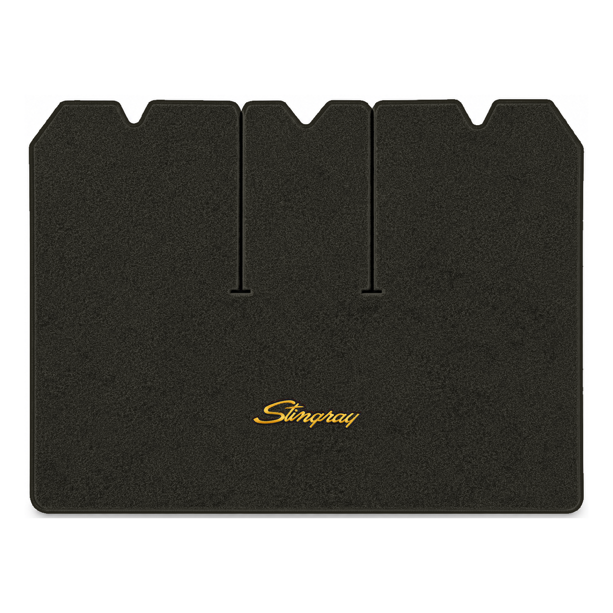 Illustration of 1970 Chevrolet Corvette cargo mat with the #13-P Stingray logo in Essex 1097A Cha...