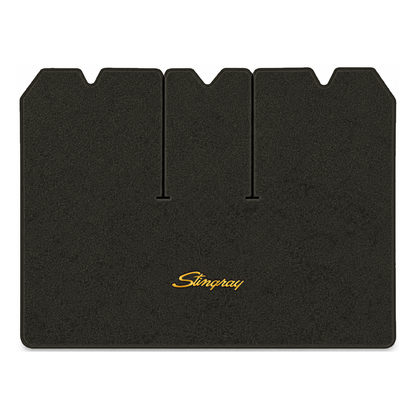 Illustration of 1972 Chevrolet Corvette cargo mat with the #13-P Stingray logo in Essex 1097A Cha...