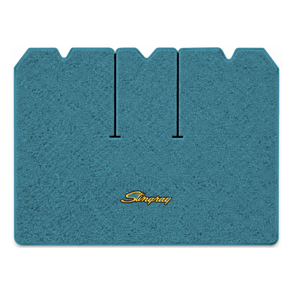 Illustration of 1976 Chevrolet Corvette cargo mat with the #13-P Stingray logo in Loop 09 Medium ...
