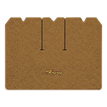 Illustration of 1970 Chevrolet Corvette cargo mat with the #13-P Stingray logo in Loop 11 Medium ...