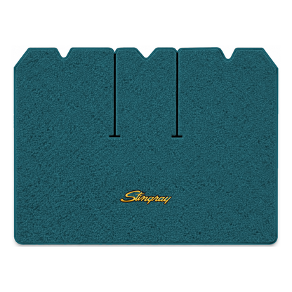 Illustration of 1976 Chevrolet Corvette cargo mat with the #13-P Stingray logo in Loop 17 Bright ...
