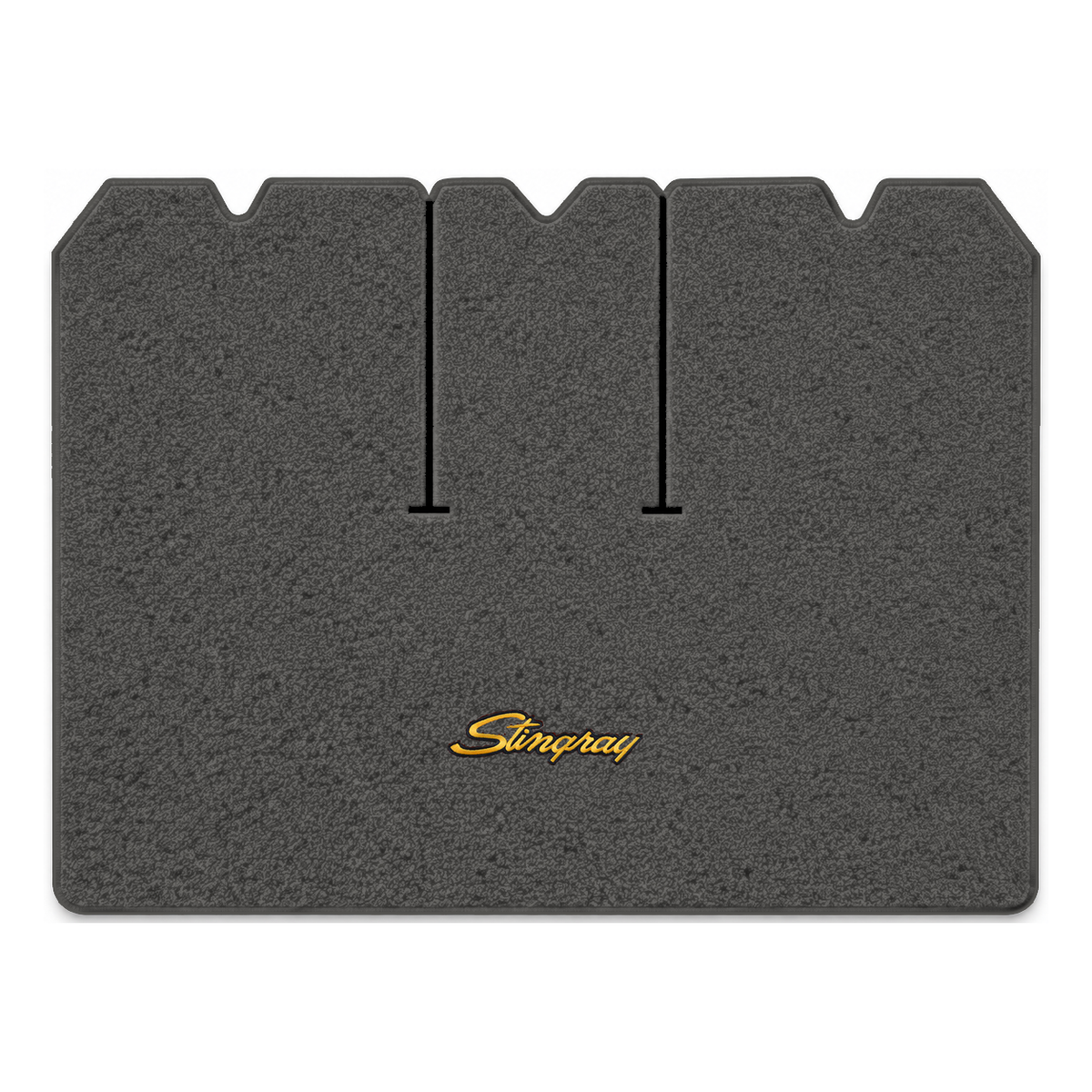 Illustration of 1970 Chevrolet Corvette cargo mat with the #13-P Stingray logo in Loop 22 Gunmeta...