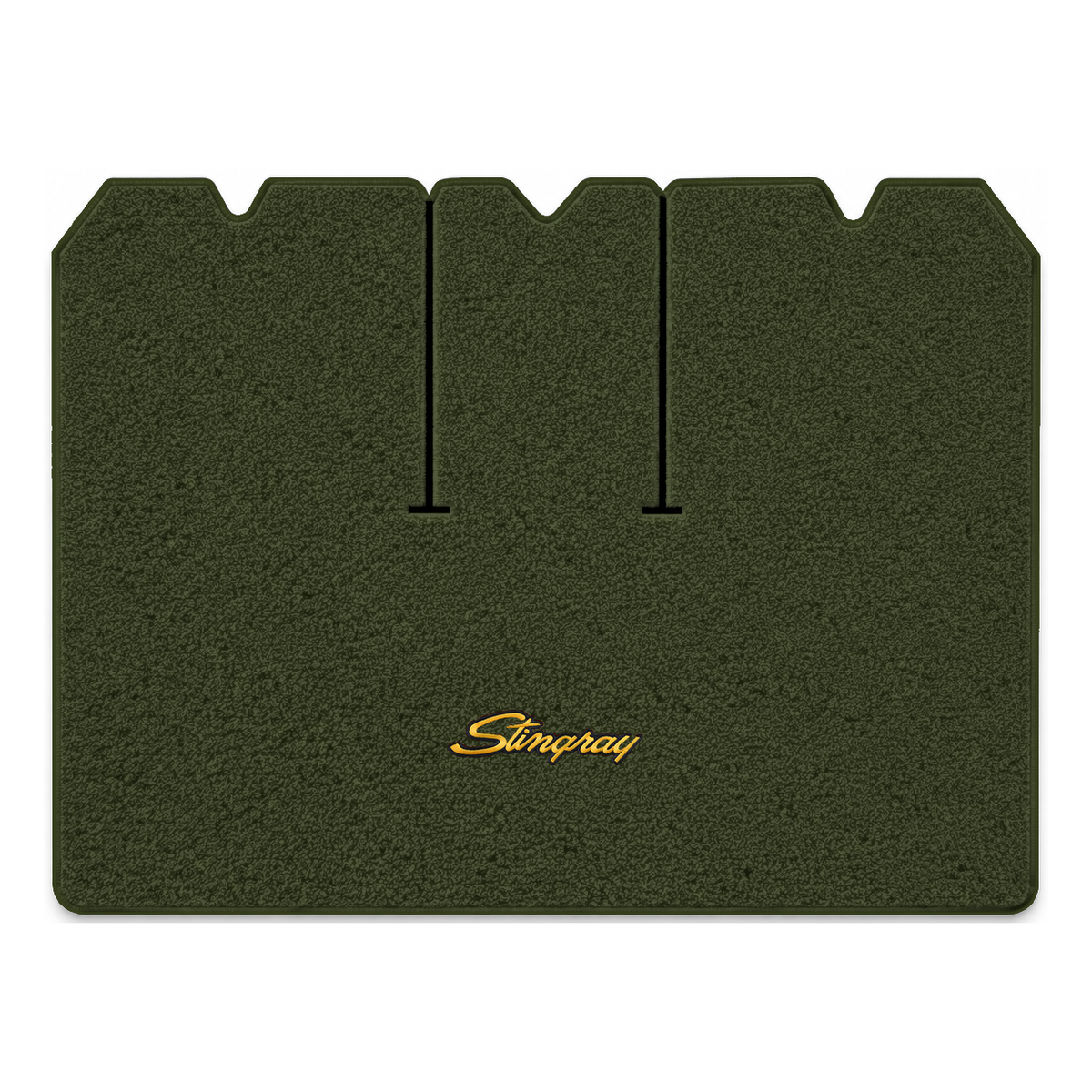 Illustration of 1976 Chevrolet Corvette cargo mat with the #13-P Stingray logo in Loop 30 Dark Ol...