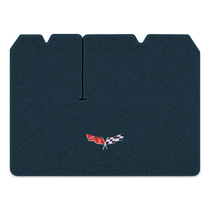 Illustration of 1979 Chevrolet Corvette cargo mat for 2 compartment doors with the #279 77-79 Cor...
