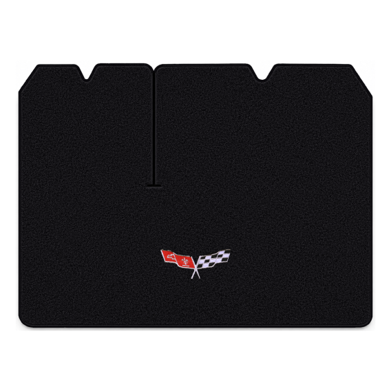 Illustration of 1979 Chevrolet Corvette cargo mat for 2 compartment doors with the #279 77-79 Cor...