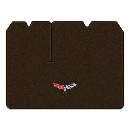 Illustration of 1979 Chevrolet Corvette cargo mat for 2 compartment doors with the #279 77-79 Cor...