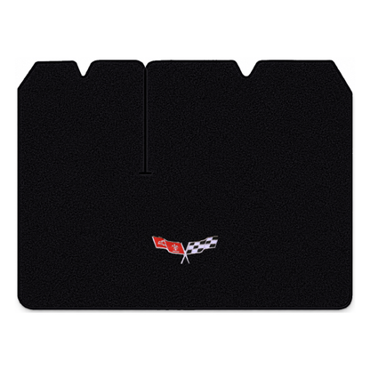 Illustration of 1979 Chevrolet Corvette cargo mat for 2 compartment doors with the #279 77-79 Cor...