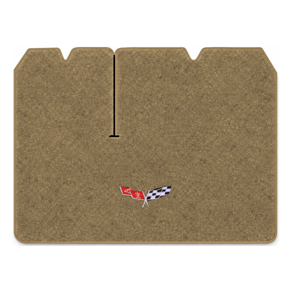 Illustration of 1979 Chevrolet Corvette cargo mat for 2 compartment doors with the #279 77-79 Cor...