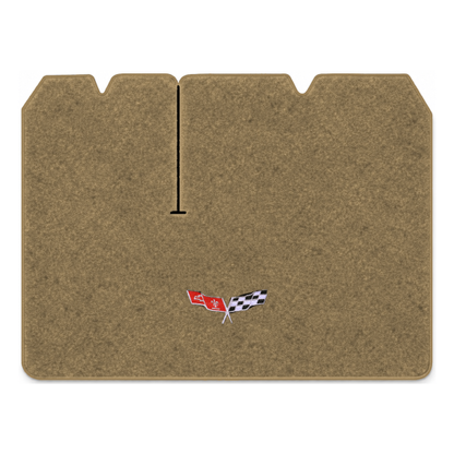 Illustration of 1979 Chevrolet Corvette cargo mat for 2 compartment doors with the #279 77-79 Cor...