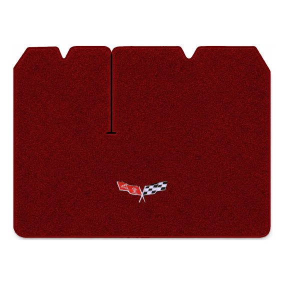 Illustration of 1979 Chevrolet Corvette cargo mat for 2 compartment doors with the #279 77-79 Cor...