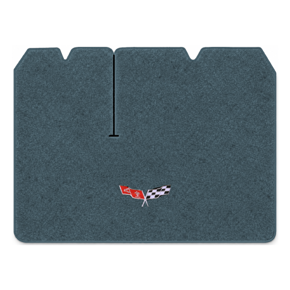 Illustration of 1979 Chevrolet Corvette cargo mat for 2 compartment doors with the #279 77-79 Cor...