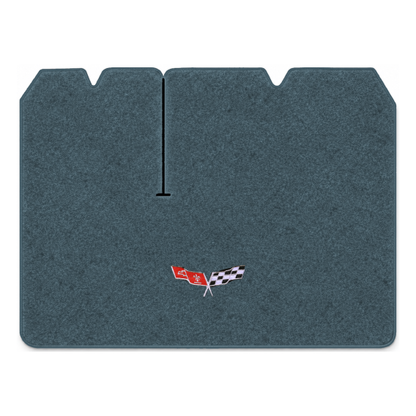 Illustration of 1979 Chevrolet Corvette cargo mat for 2 compartment doors with the #279 77-79 Cor...