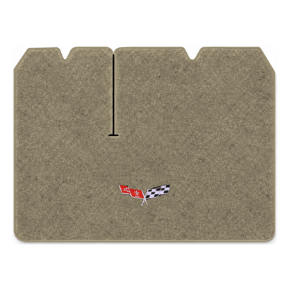 Illustration of 1979 Chevrolet Corvette cargo mat for 2 compartment doors with the #279 77-79 Cor...