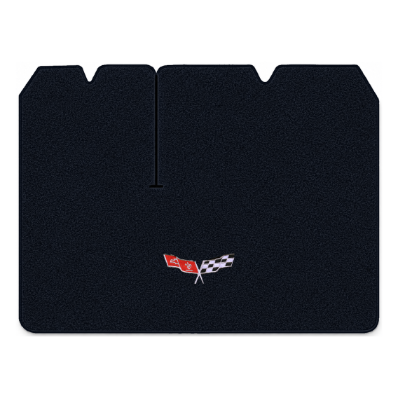 Illustration of 1979 Chevrolet Corvette cargo mat for 2 compartment doors with the #279 77-79 Cor...