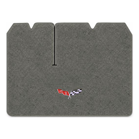 Illustration of 1979 Chevrolet Corvette cargo mat for 2 compartment doors with the #279 77-79 Cor...