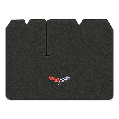 Illustration of 1979 Chevrolet Corvette cargo mat for 2 compartment doors with the #279 77-79 Cor...