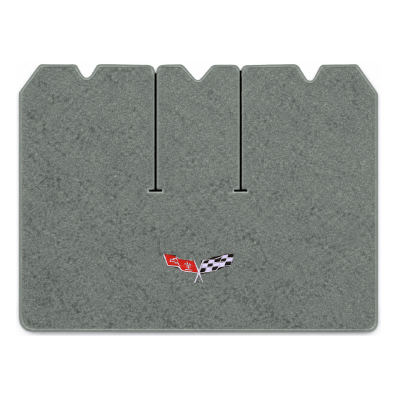 Illustration of 1978 Chevrolet Corvette cargo mat with the #279 77-79 Corvette Flags logo in Cutp...