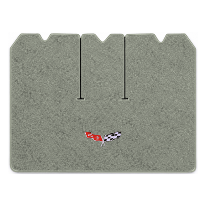 Illustration of 1978 Chevrolet Corvette cargo mat with the #279 77-79 Corvette Flags logo in Cutp...