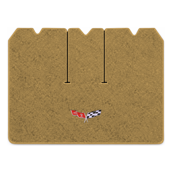 Illustration of 1978 Chevrolet Corvette cargo mat with the #279 77-79 Corvette Flags logo in Cutp...