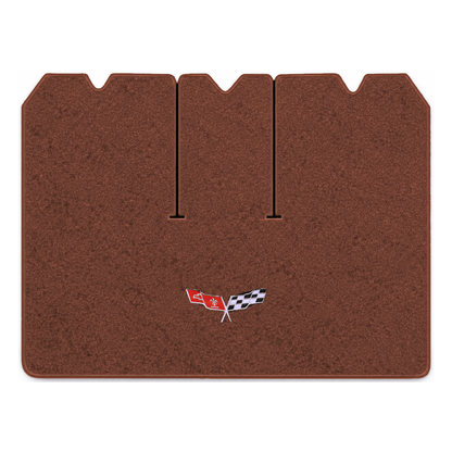 Illustration of 1978 Chevrolet Corvette cargo mat with the #279 77-79 Corvette Flags logo in Cutp...