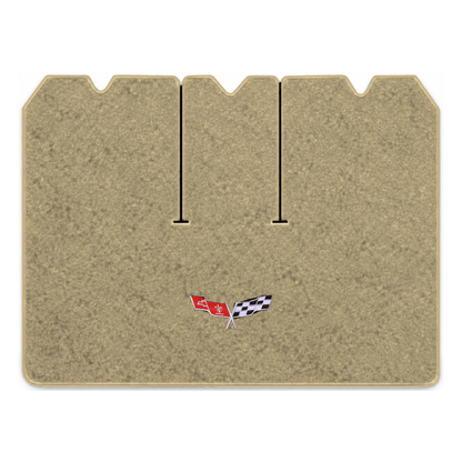 Illustration of 1978 Chevrolet Corvette cargo mat with the #279 77-79 Corvette Flags logo in Cutp...