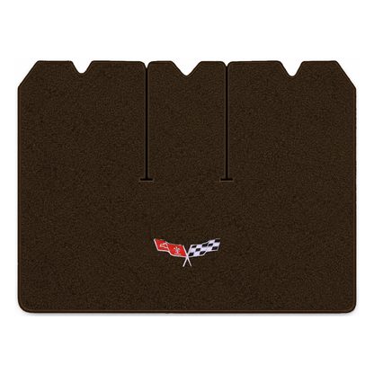 Illustration of 1979 Chevrolet Corvette cargo mat for 3 compartment doors with the #279 77-79 Cor...