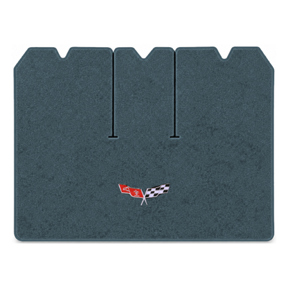 Illustration of 1979 Chevrolet Corvette cargo mat for 3 compartment doors with the #279 77-79 Cor...